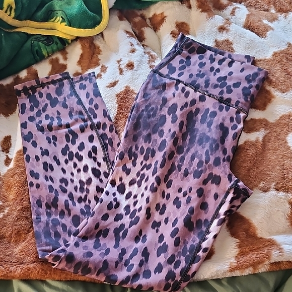 Fabletics Pants - Fabletics PowerHold Leopard Print Leggings Size M